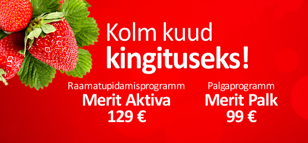Merit Aktiva 129 €. Palgaprogramm Merit Palk 99 €
