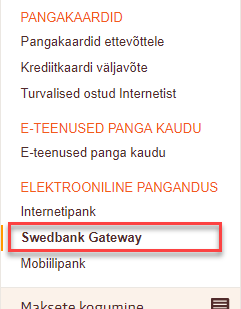 Swedbank Gateway